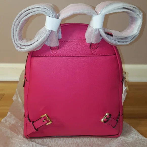 Michael Kors Ultra Pink Rhea Zip Backpack display picture 2